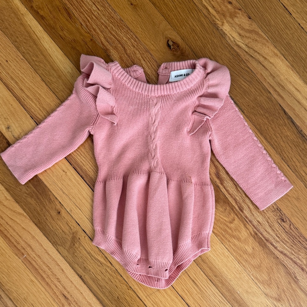 Charming Pink Ruffle Bodysuit for Kids